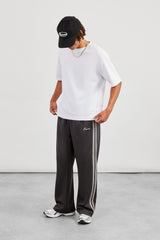 Relaxed Taping Track Pant - Charcoal