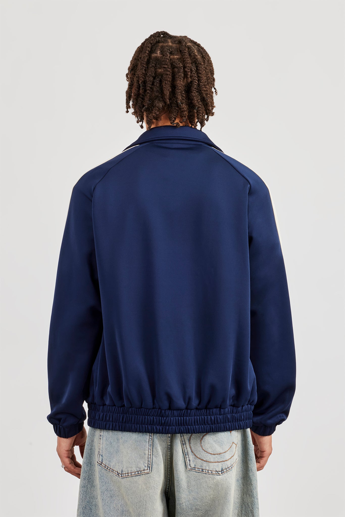 Taping Track Jacket - Navy Blue | Mens Outerwear | Shop Jackets at