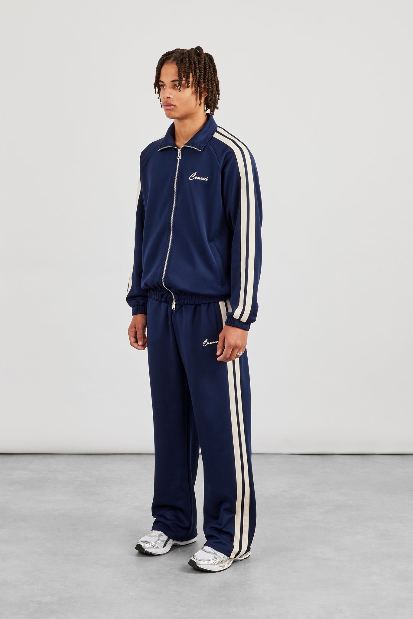 Taping Track Jacket & Relaxed Track Pant - Blue | Mens Sets | Shop