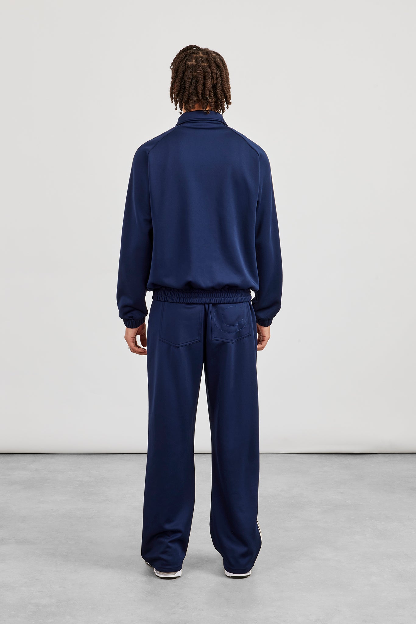 Taping Track Jacket & Relaxed Track Pant - Navy Blue