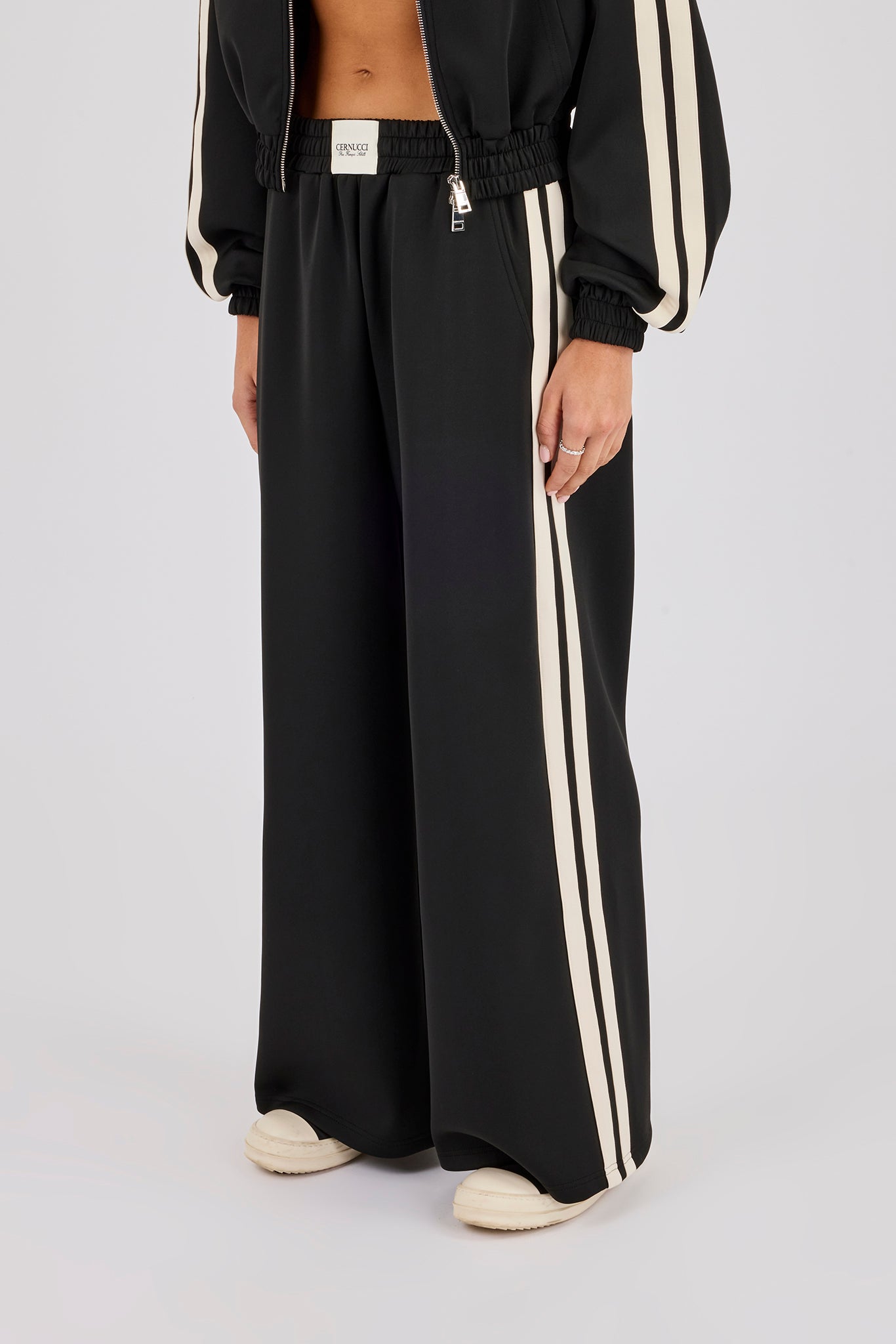 Super Baggy Taped Pant - Schwarz