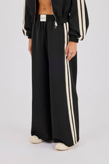 Super Baggy Taped Pant - Schwarz