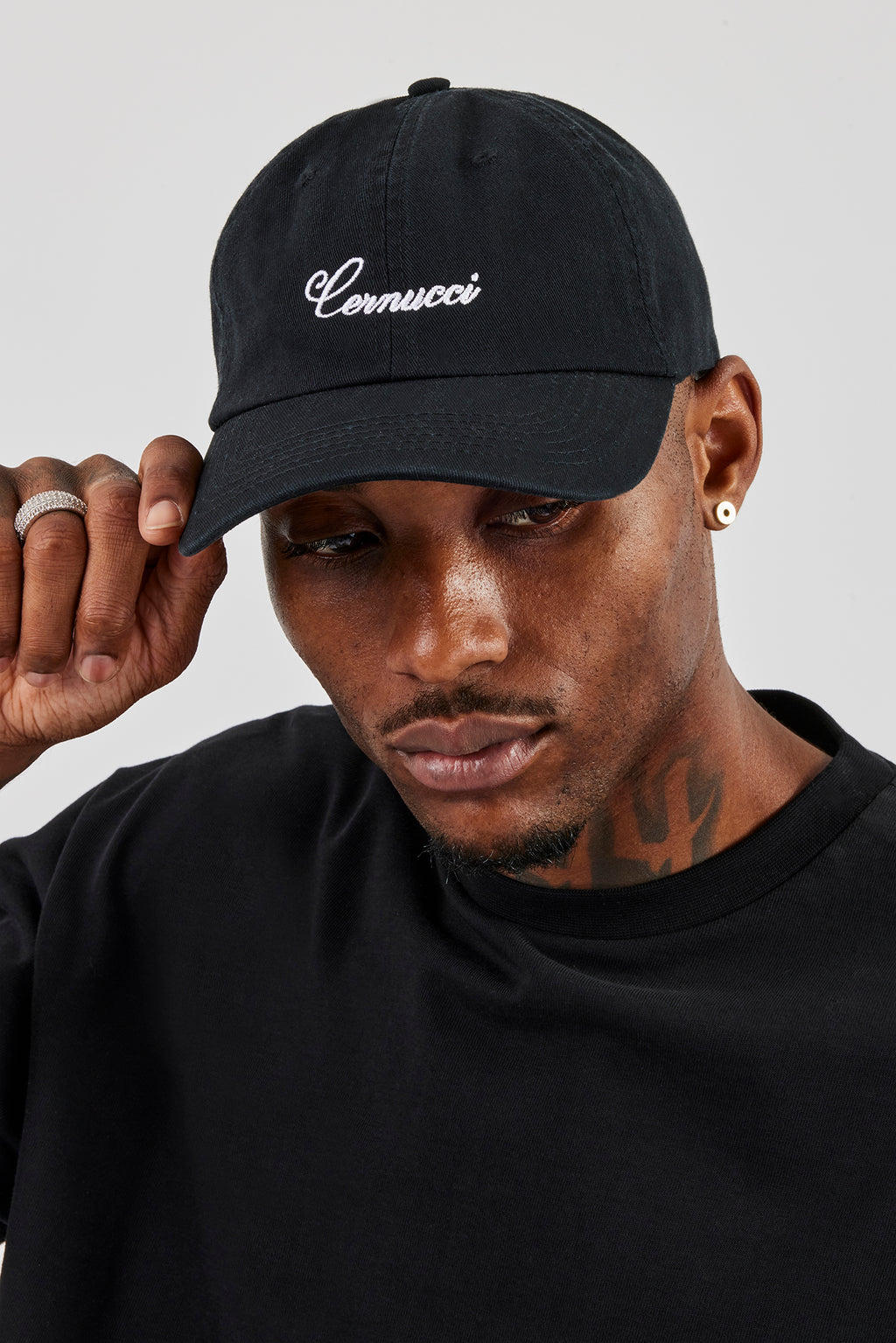 Script Cap Logos Cernucci Script Logo Cap - Black | Mens Accessories | Shop Caps at ...