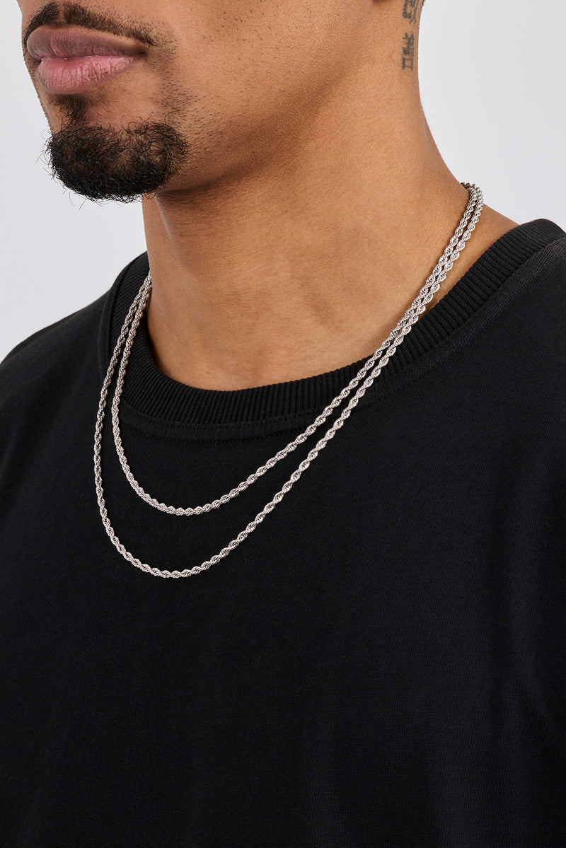 Double Rope Chain - 6mm - White | Mens Chains | Shop Essential Chains ...