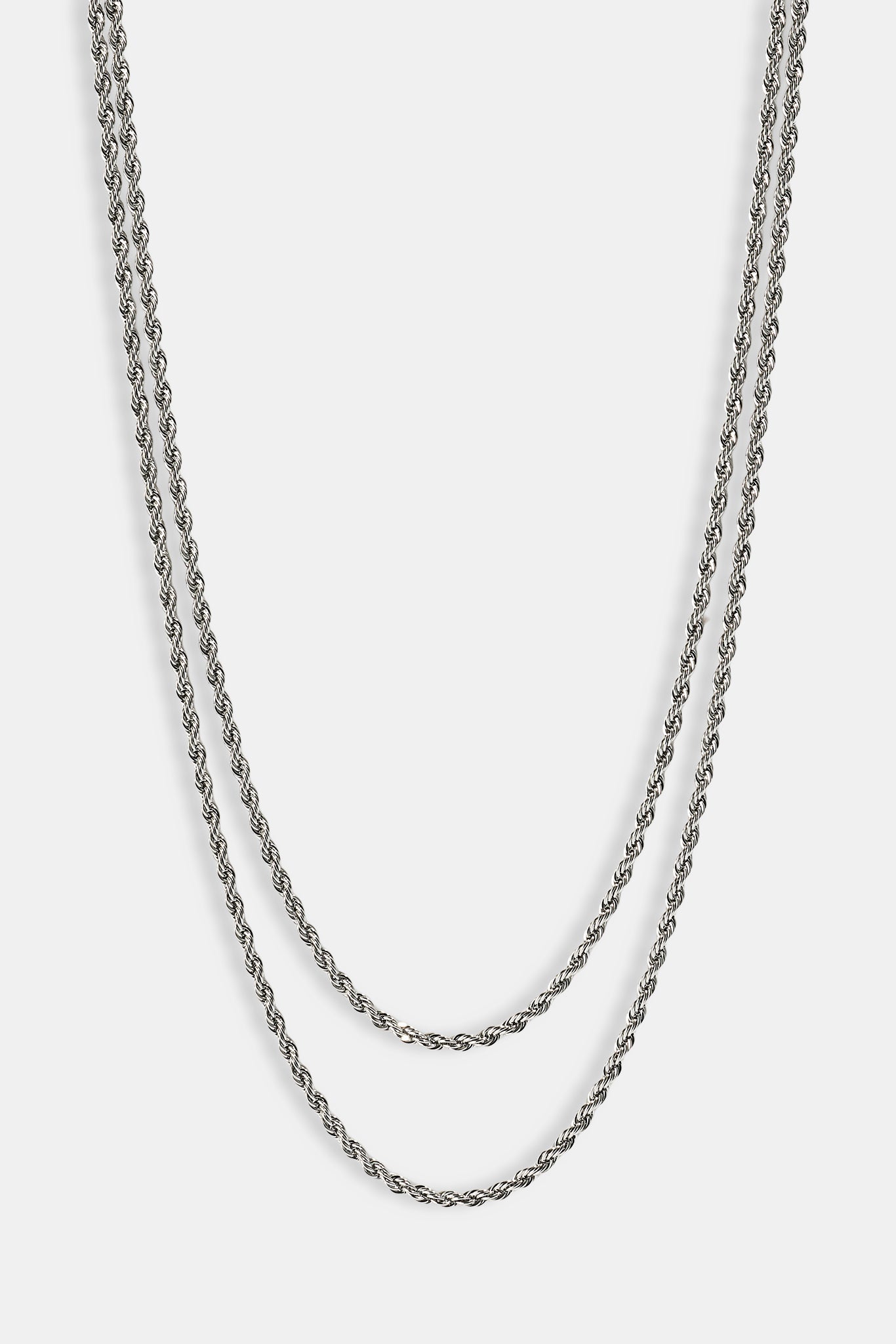 Double Chain String Double Rope Chain - 6mm - White | Mens Chains | Shop Essential Chains ...