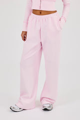 Cernucci Gothic Applique Wide Leg Jogger - Pink