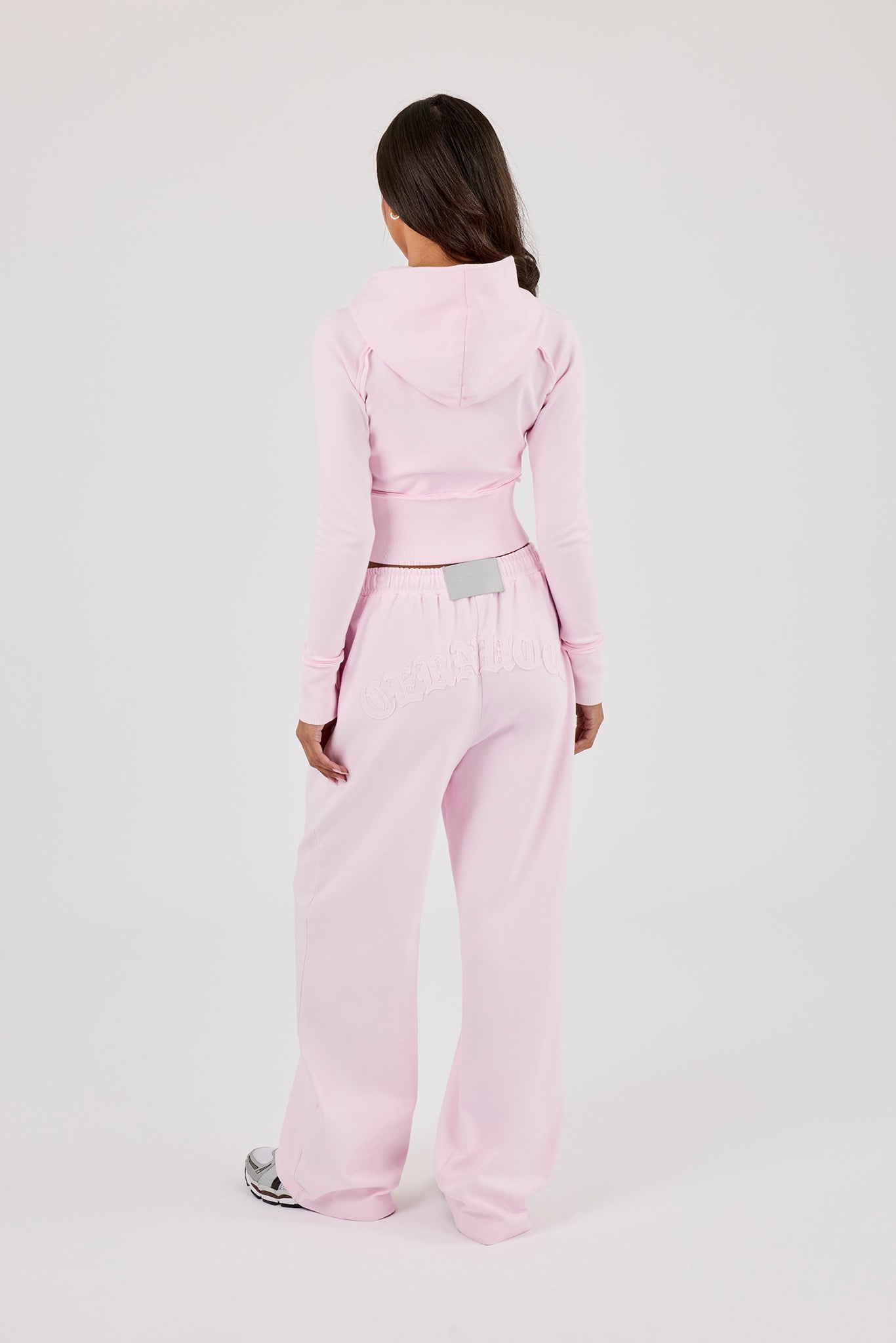 Cernucci Gothic Applique Wide Leg Jogger - Pink