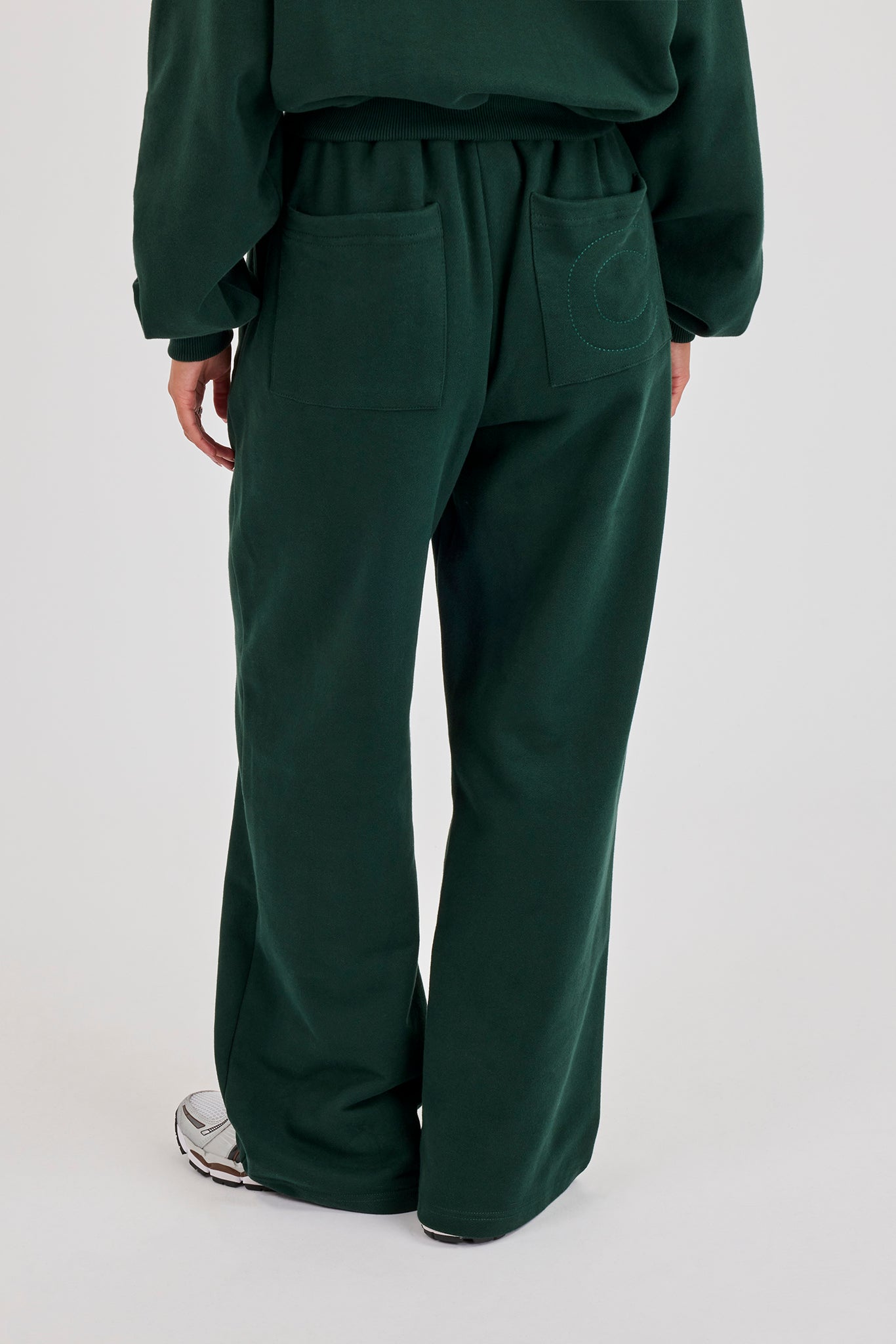 Wide Leg Jogger - Alpingrün