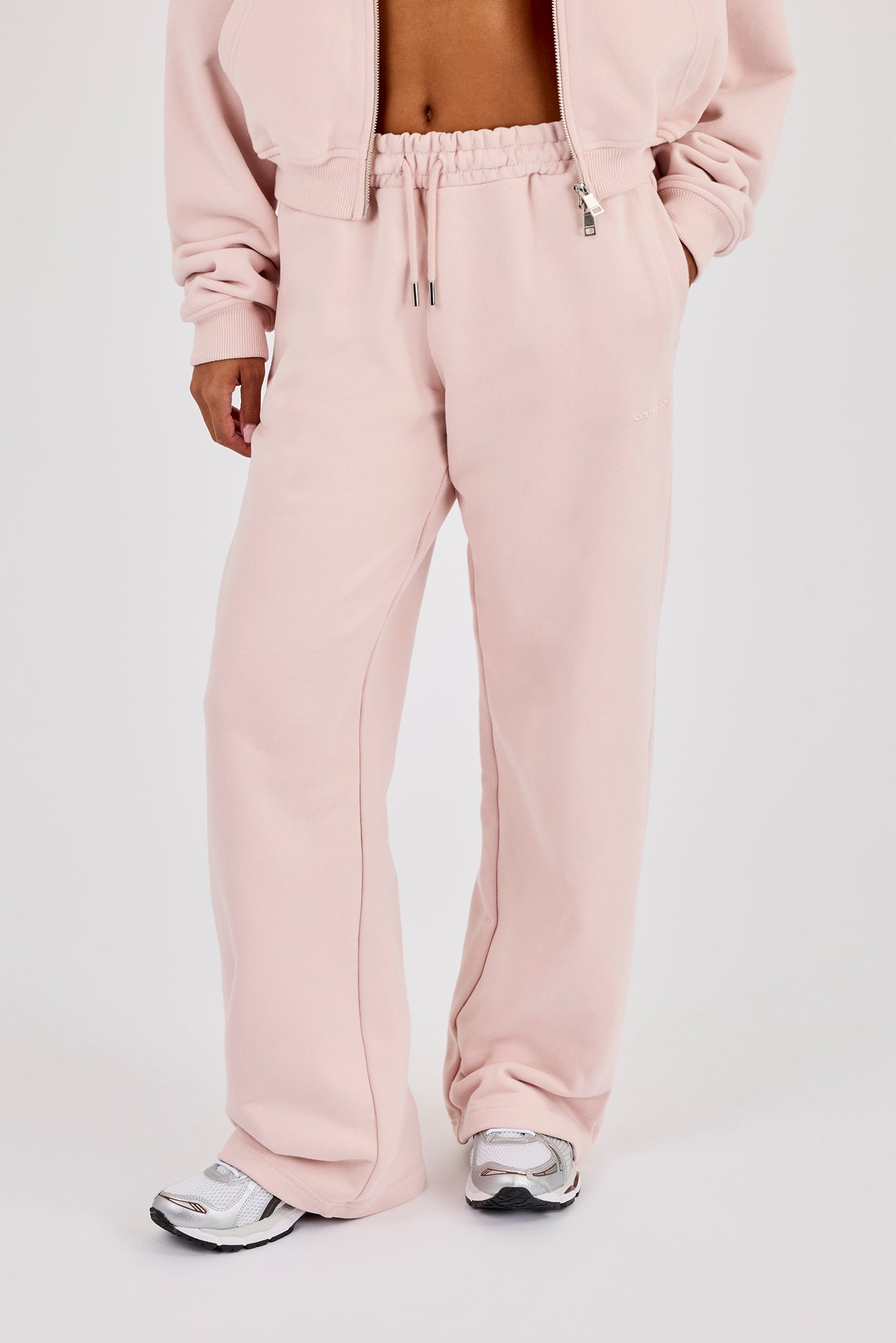 Wide Leg Jogger - Dusty Pink