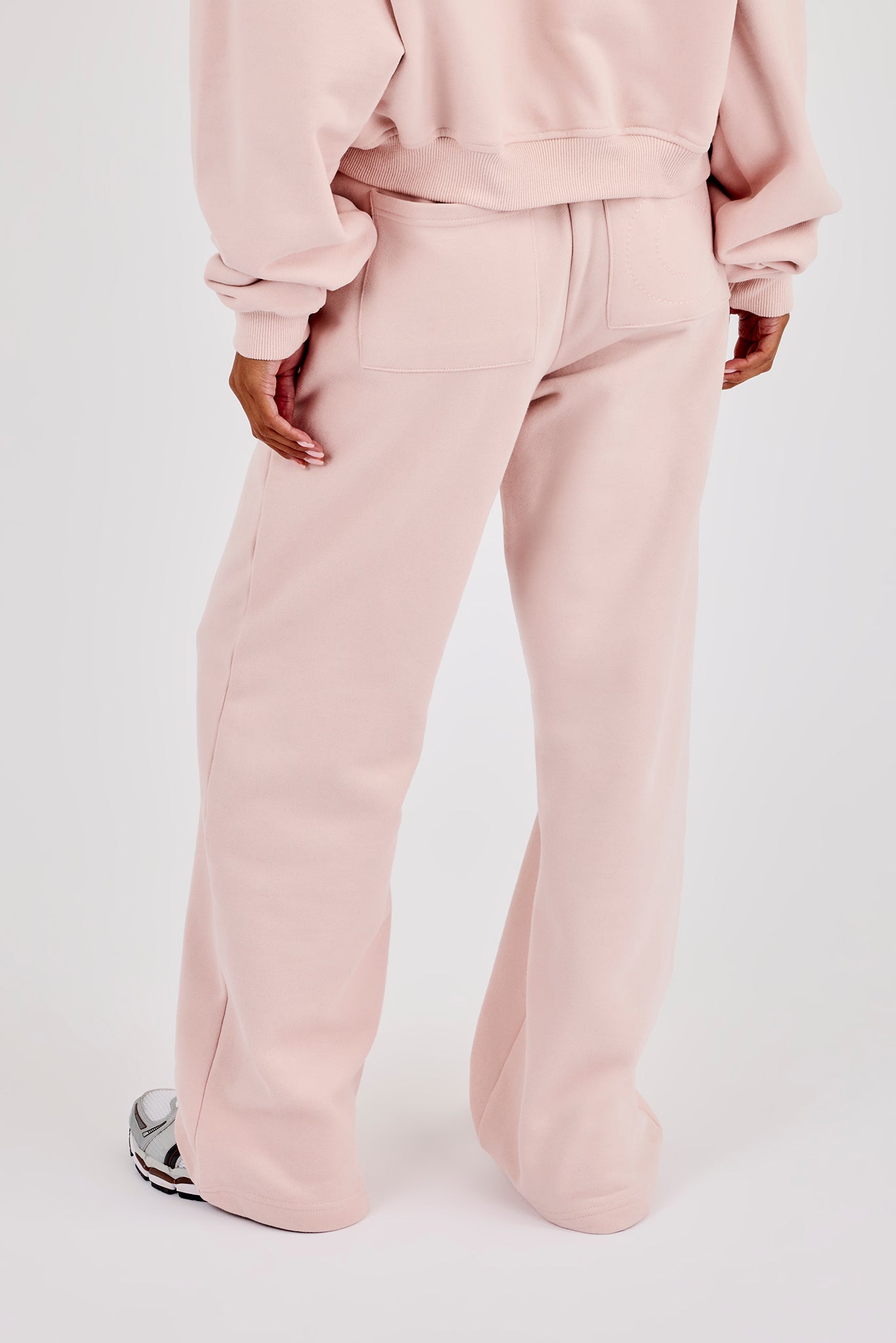 Wide Leg Jogger - Dusty Pink