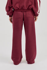 Rhone Alpes Wide Leg Jogger - Burgundy