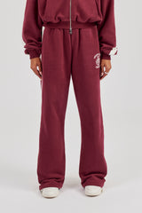 Rhone Alpes Wide Leg Jogger - Burgundy