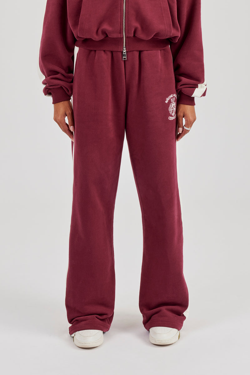 Rhone Alpes Wide Leg Jogger - Burgundy