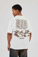 Cernucci Matte PU Oversized T-Shirt - Off White