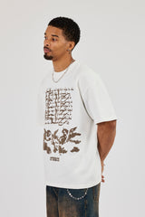 Cernucci Matte PU Oversized T-Shirt - Off White