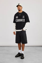 Denim Bermuda Jorts - Washed Black