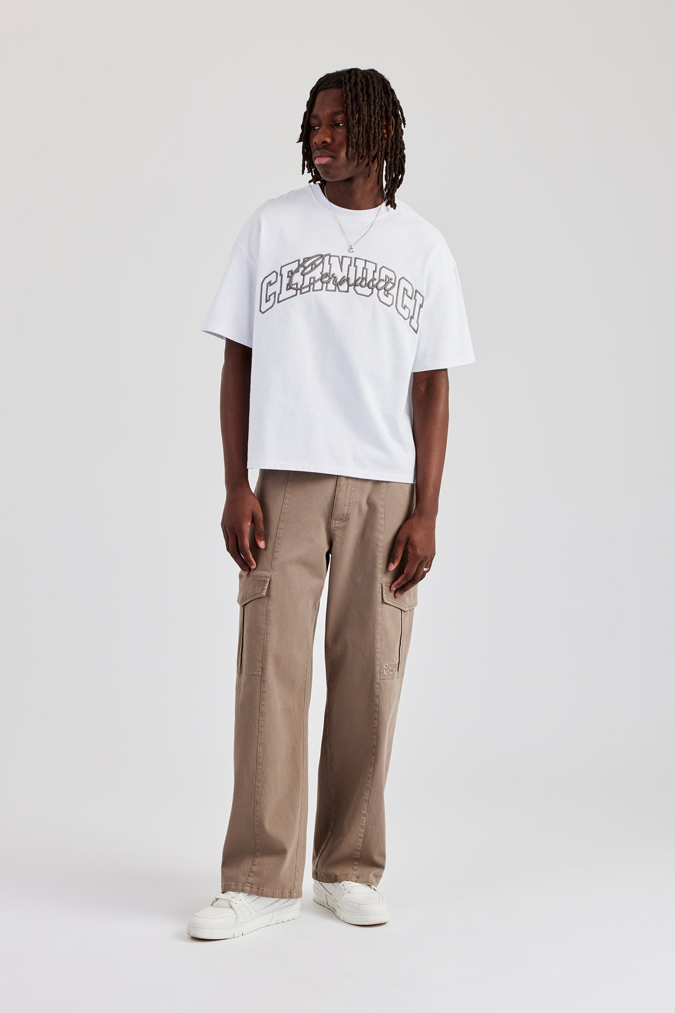 Washed Twill Trouser - Brown