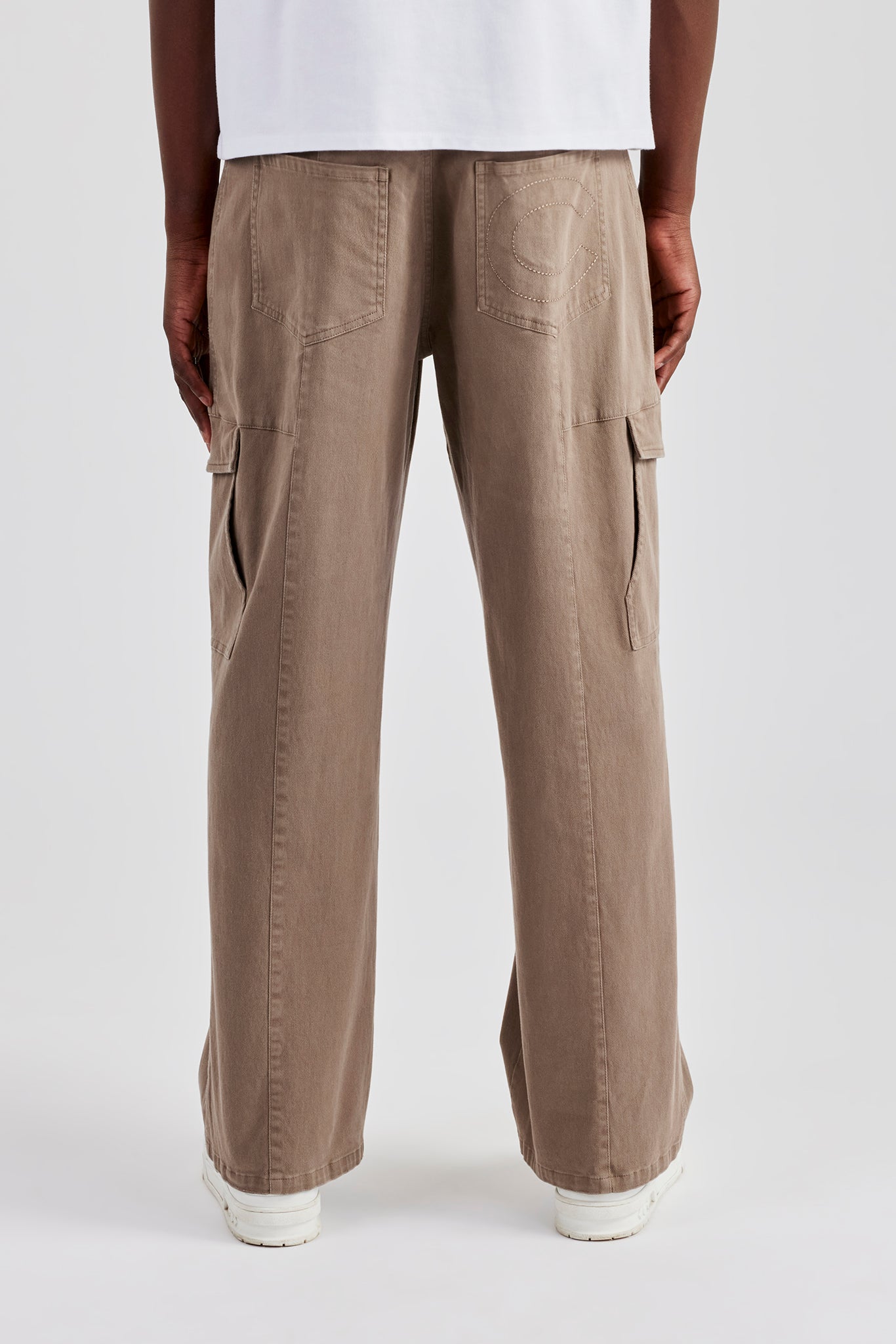 Washed Twill Trouser - Brown