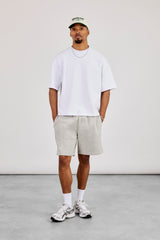 Relaxed Jersey Short - Grey Marl