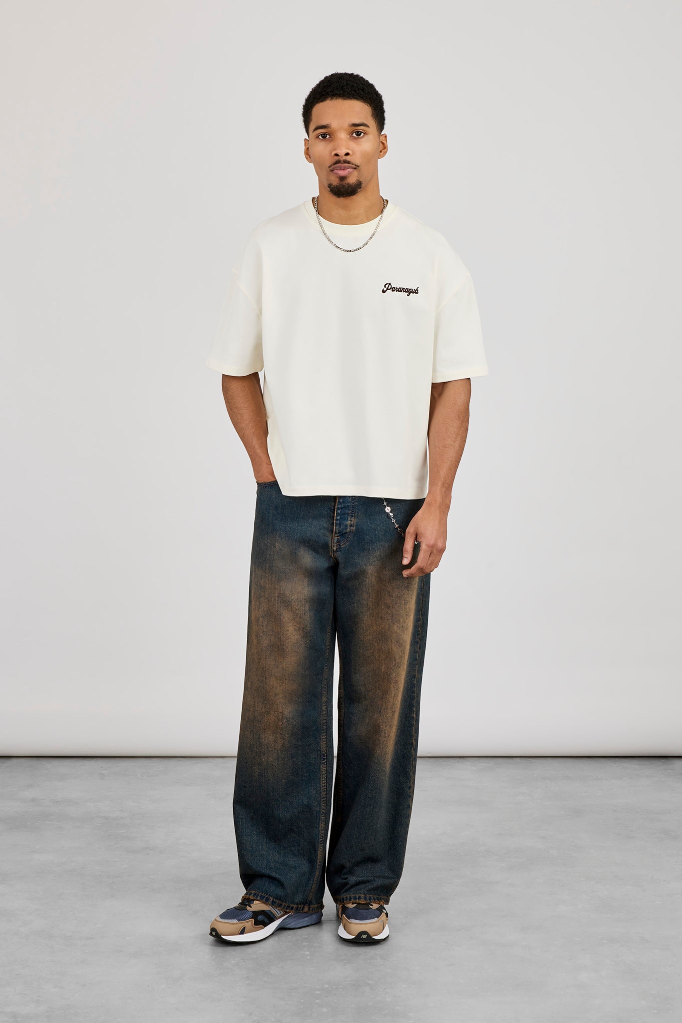 Boxy Drive In Theatre Graphic T-Shirt - Off White