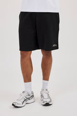 Cernucci Puff Print Relaxed Shorts - Black