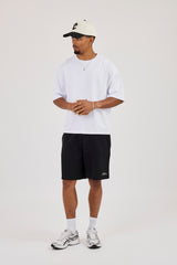 Cernucci Puff Print Relaxed Shorts - Black