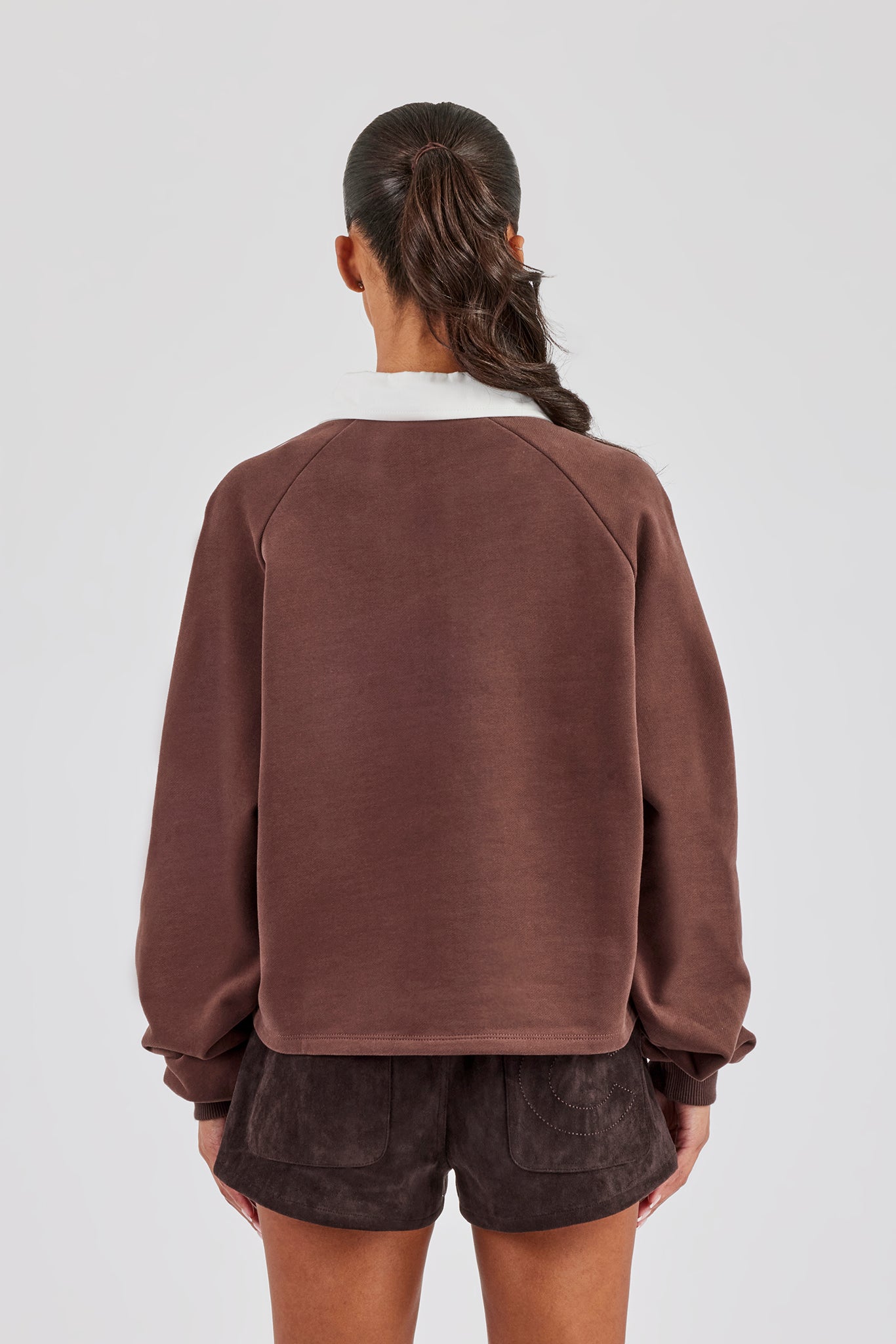 Rugby Polo Sweatshirt - Chocolate