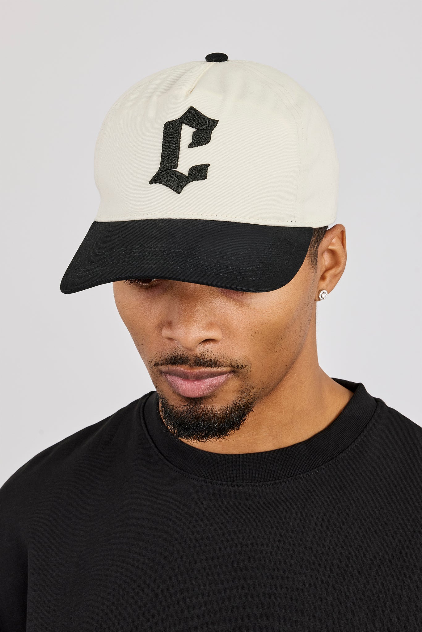 'C' Logo Cap - Off White | Mens Accessories | Shop Caps at CERNUCCI.COM ...