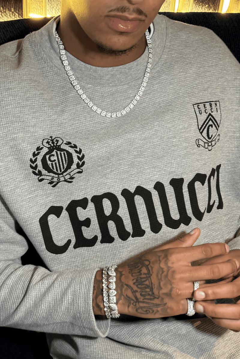 Clustered Tennis Chain - 7mm - White – Cernucci