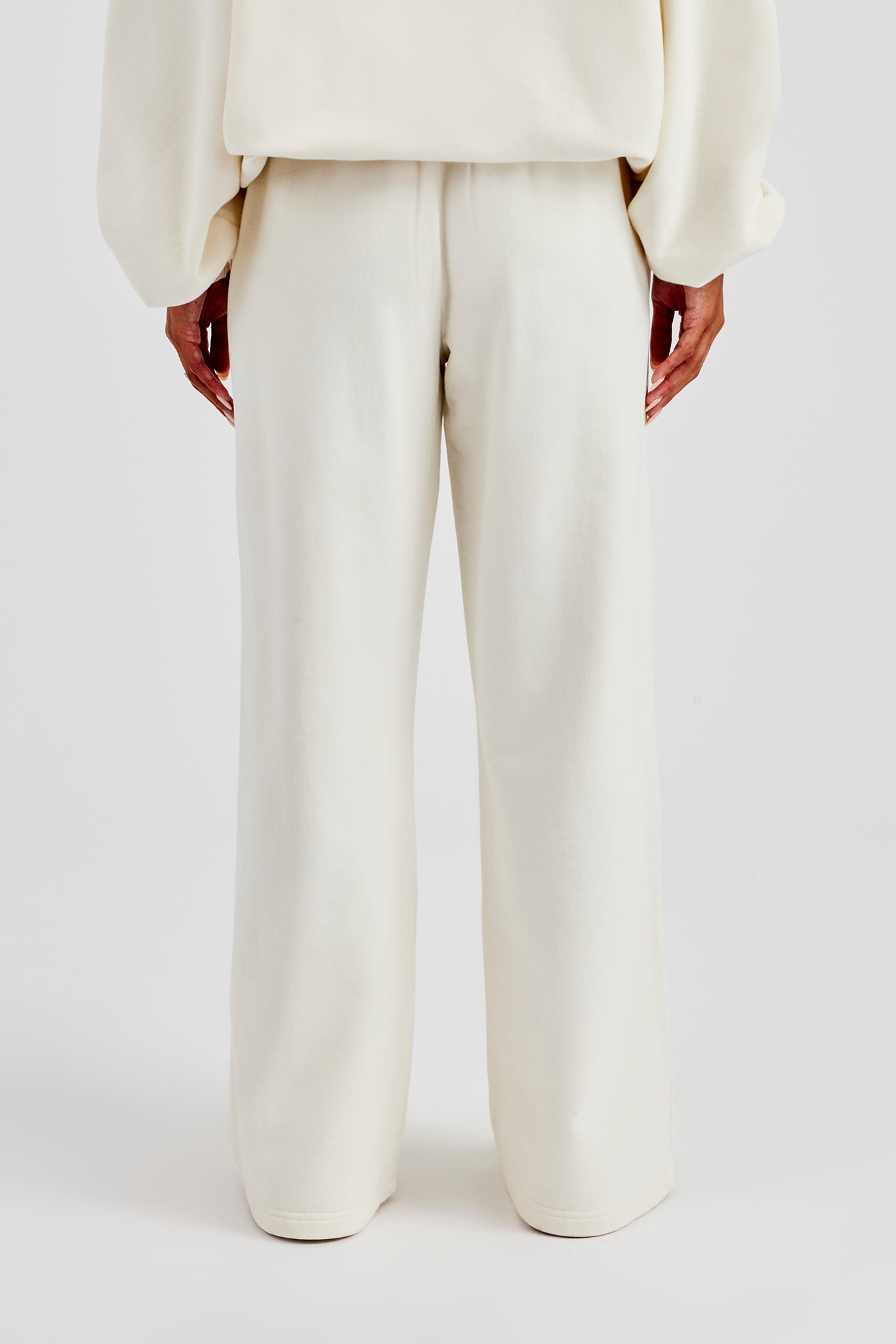 Jogginghose mit C-Stickerei - Off White