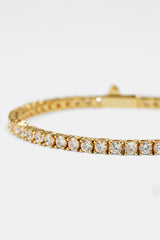 3mm Tennis Bracelet - Gold