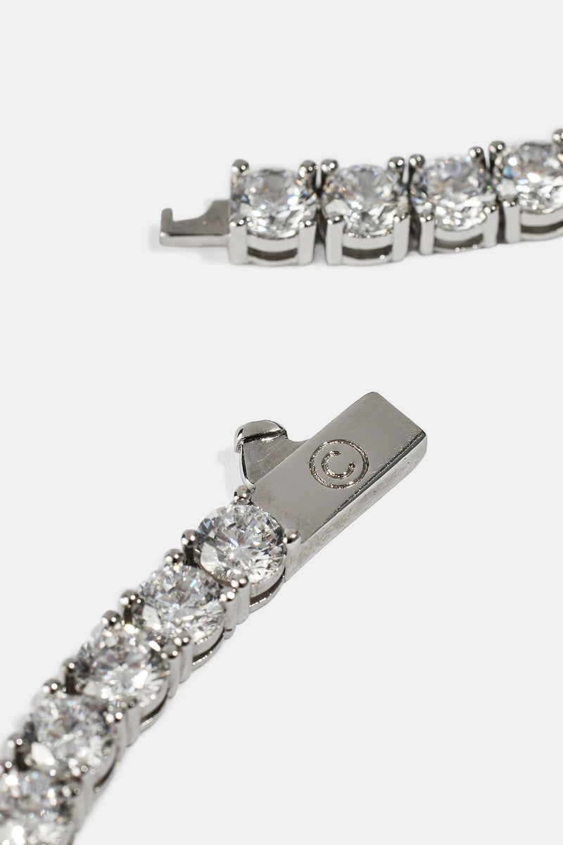 5mm Tennis Chain - White