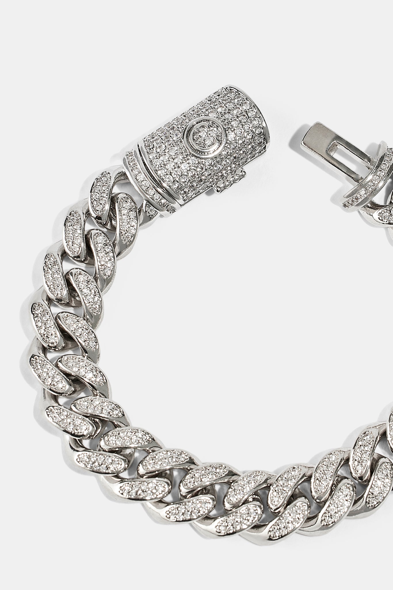 12mm Iced Cuban Link Bracelet