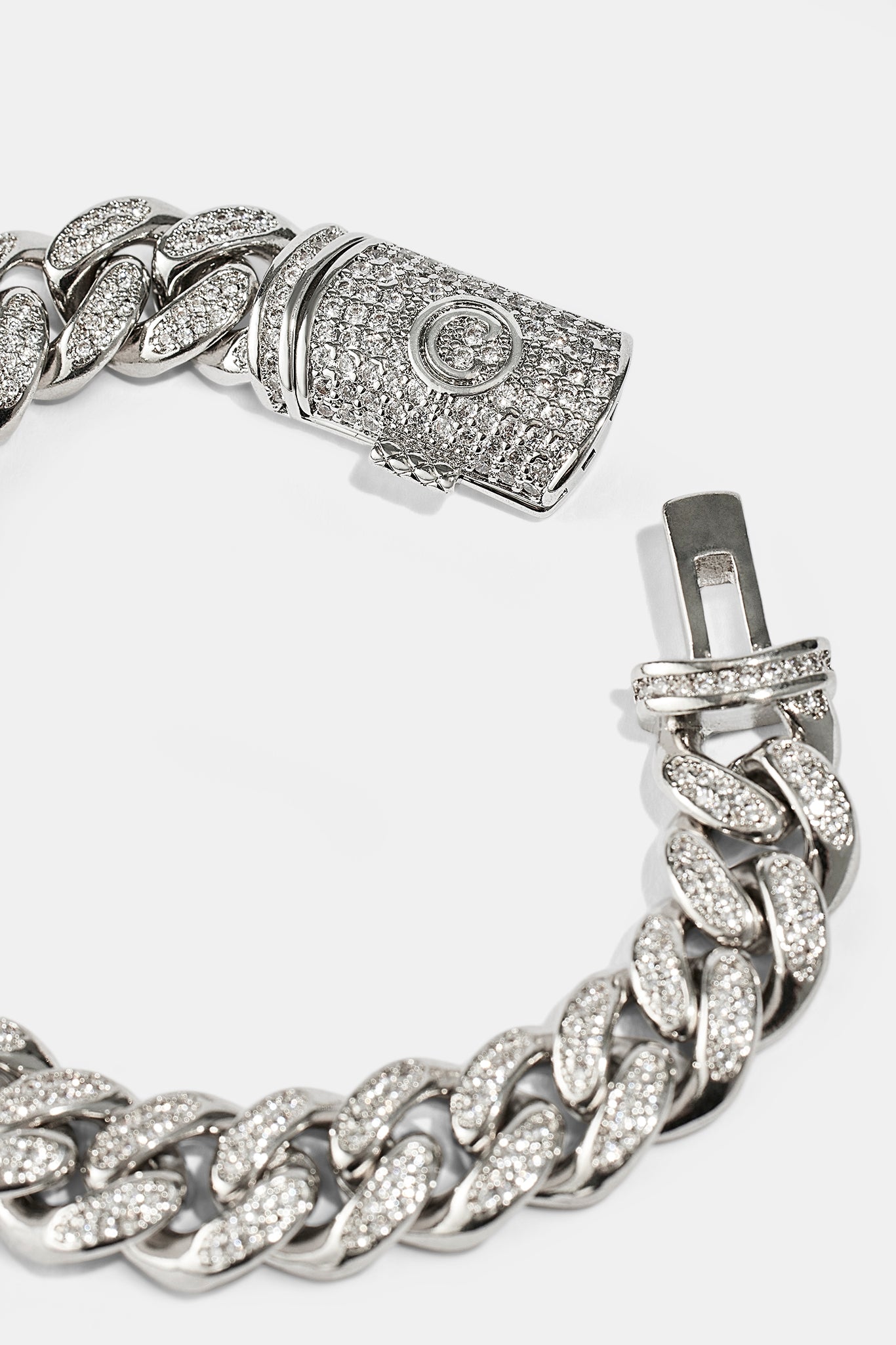 12mm Iced Cuban Link Bracelet