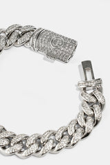12mm Iced Cuban Link Bracelet