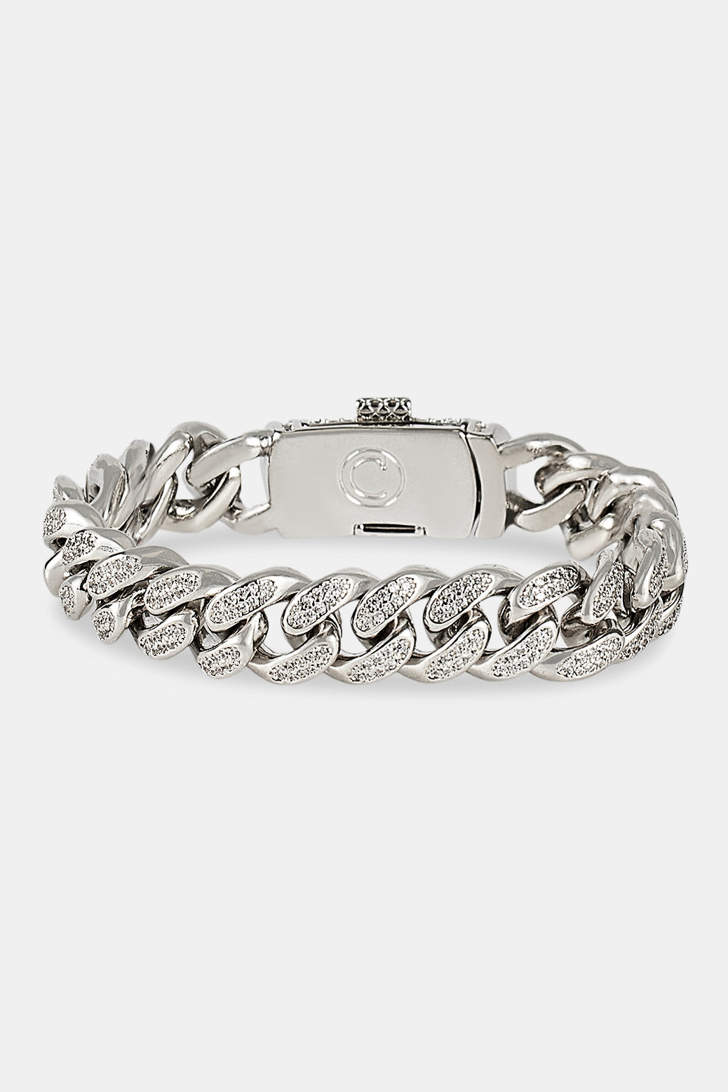 12mm Iced Cuban Link Bracelet