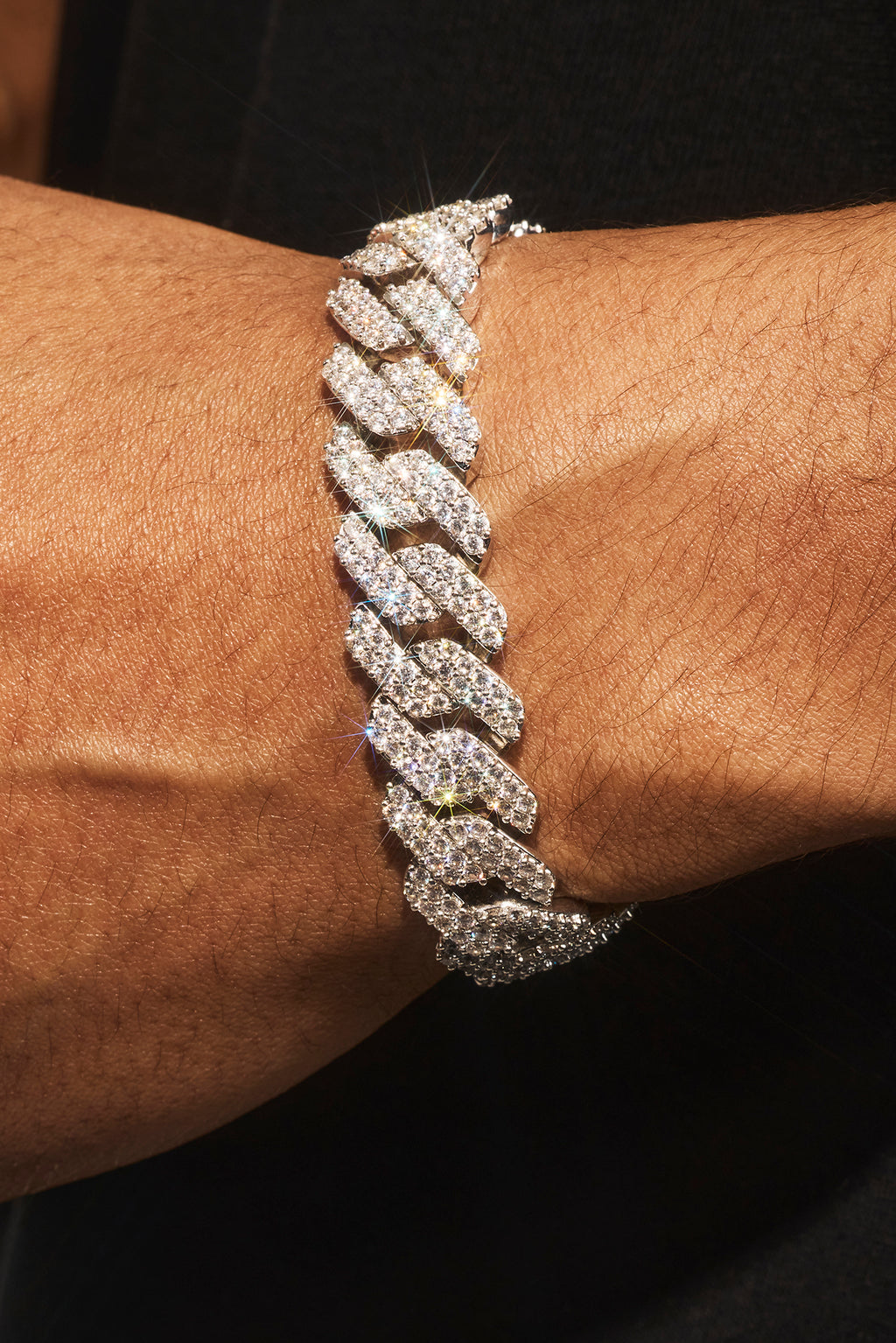 Iced Prong Cuban Bracelet 14mm