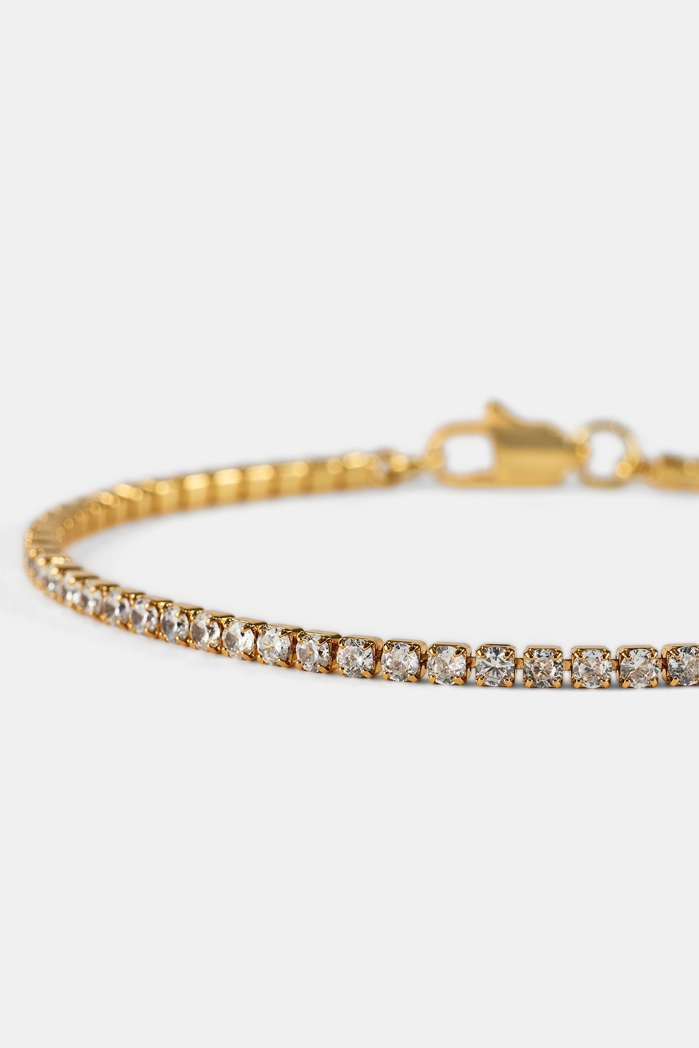 Micro Tennis Bracelet - 2.5mm - Gold