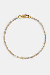 2,5 mm Mikro-Tennisarmband – Gold