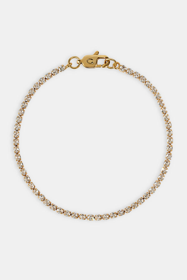 2.5mm Micro Tennis Bracelet - Gold