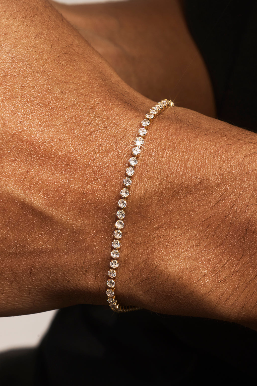Micro Tennis Bracelet - 2.5mm - Gold