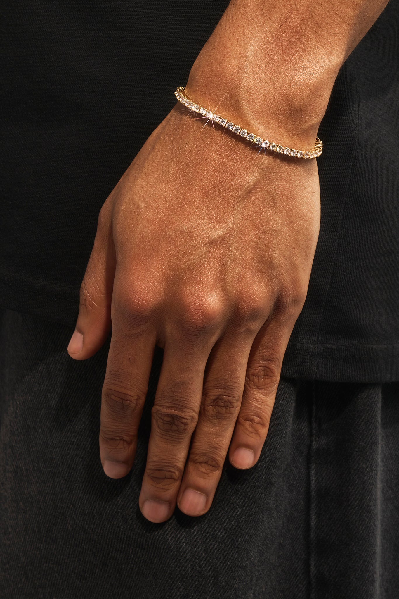 Tennis Bracelet - 3mm - Gold – Cernucci