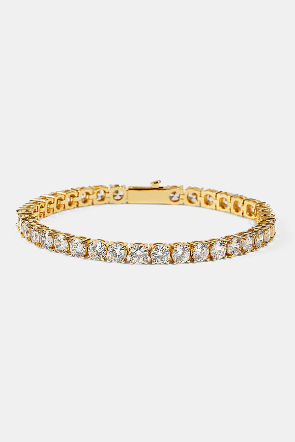 5mm Tennis Bracelet - Gold