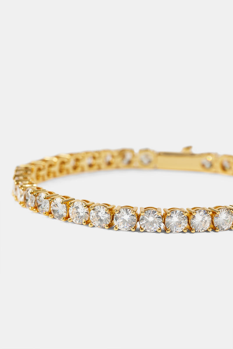 5mm Tennis Bracelet - Gold