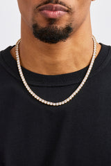 Tennis-Halskette – 5 mm – Gold