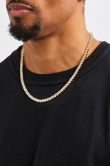 Tennis-Halskette – 5 mm – Gold