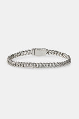 6 mm kubanisches Armband mit Eis