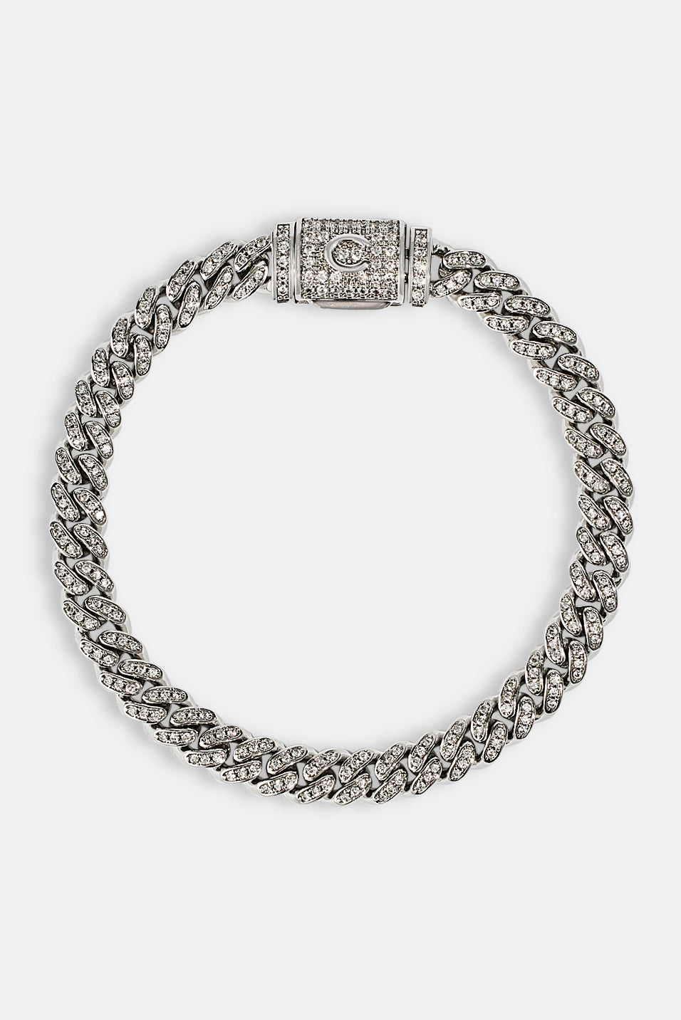 6 mm kubanisches Armband mit Eis