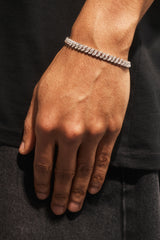 6 mm kubanisches Armband mit Eis