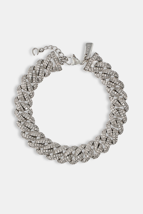 8mm Iced Cuban Bracelet